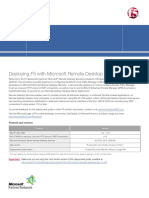 Deploying F5 With Microsoft Remote Desktop Gateway Servers: Deployment Guide