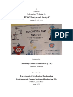 "HVAC Design and Analysis": Laboratory Training