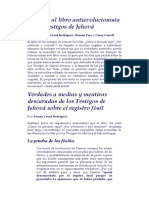 Análisis Al Libro Antievolucionista de Los Testigos de Jehová