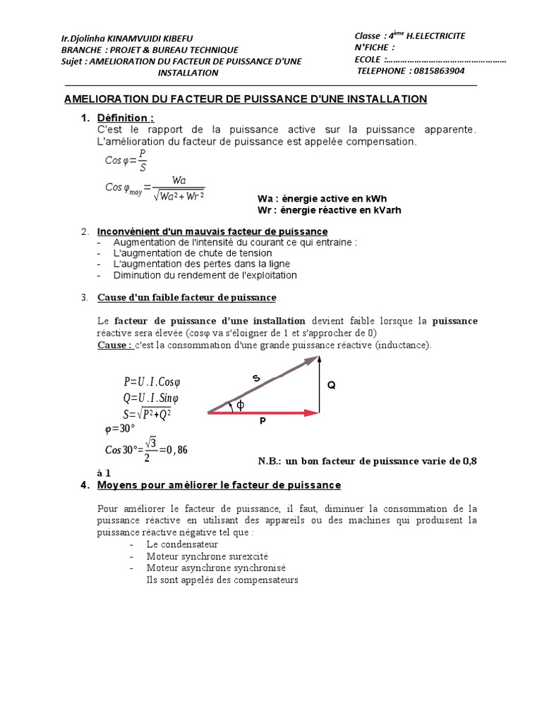 Calcul De Puissance En Triphasé Pdf désinvolte Danemark Revenir calcul facteur de puissance télégramme Terminal  inflation