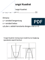 Fungsi Kuadrat Titik Puncak