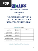 Location Selection & Layout Planning For A New College Building