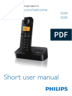 Philips Philips Cordless Telephone d200 Users Manual 377629