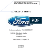 Proiect Marketing Ford