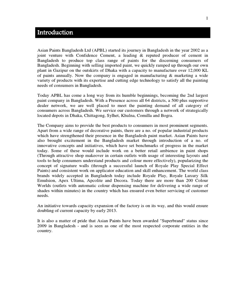 Asian Paints Paint Chemical Substances