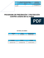 Programa de Prevención y Protección Contra Caídas en Alturas