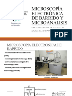 Microscopia Electronica y Microanalisis