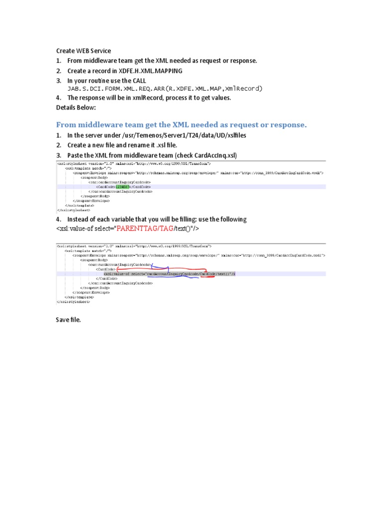Creating XML Web Services in XDFE | PDF