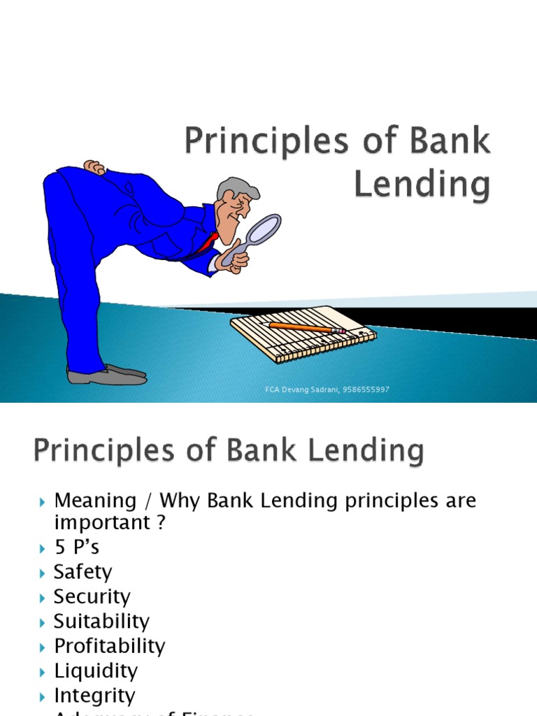 Key Principles of Bank Lending | PDF | Loans | Banks