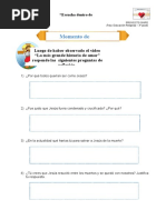 Ficha de trabajo- Momento de Reflexión 3P
