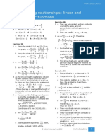 Modelling Relationships: Linear and Quadratic Functions