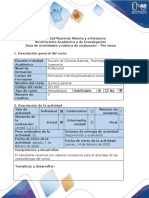 Gui¦üa de actividades y ru¦übrica de evaluacio¦ün - Pre tarea