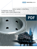 Premium Woven Sand Control Screens For Oil and Gas Exploration