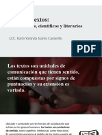 Tipos de Textos