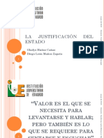 LA JUSTIFICACIÓN DEL ESTADO 2013