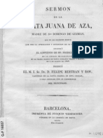 Sermón de La Beata Juana de Aza