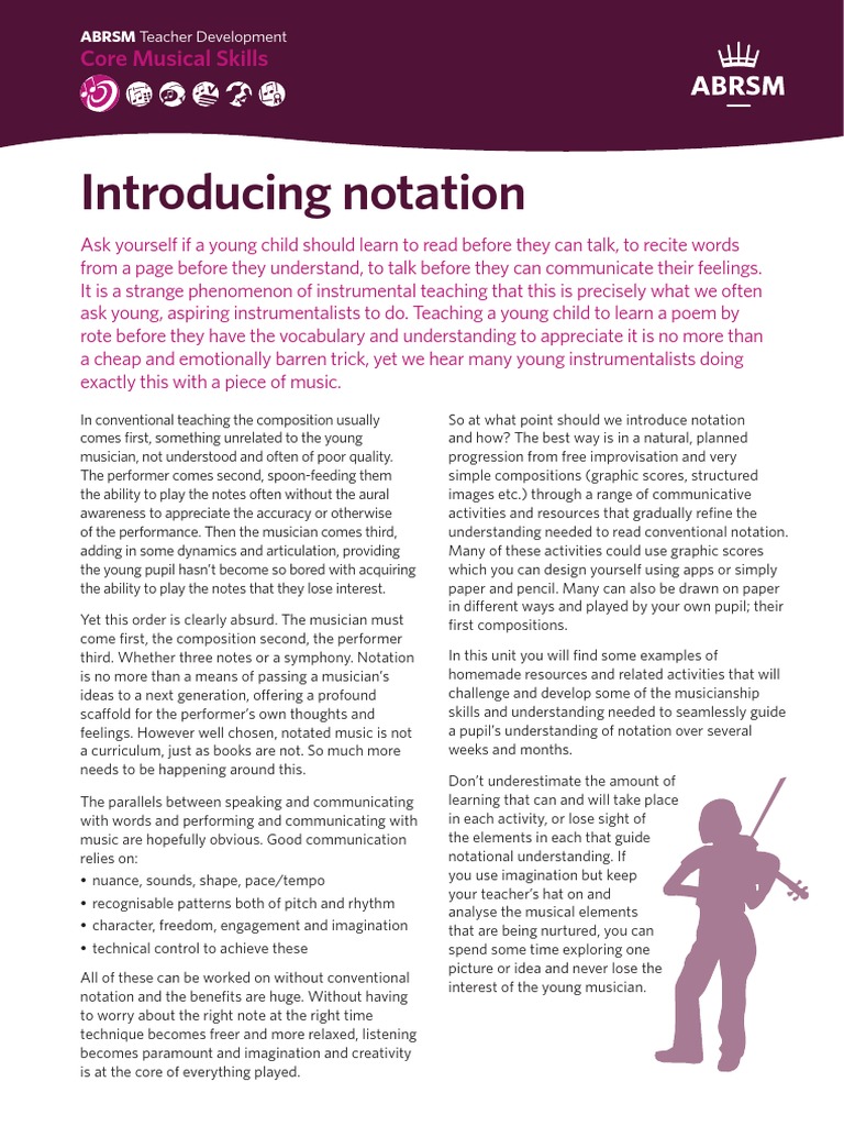 Introducing Notation: Core Musical Skills | PDF | Scale (Music) | Rhythm