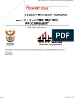 Module 5 Guide to Construction Procurement