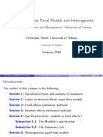 Chapter 1. Linear Panel Models and Heterogeneity: School of Economics and Management - University of Geneva
