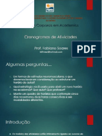 AULA 7 CRONOGRAMA DE ATIVIDADES