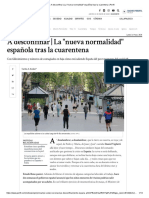 A Desconfinar _ La _nueva Normalidad_ Española Tras La Cuarentena _ Perfil