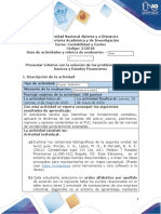 Guía de actividades y rúbrica de evaluación-Tarea 2 Presentar informes con la solución de los problemas conceptos básicos y estados financieros.docx