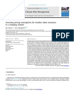 Assessing Pricing Assumptions For Weather Index Insuran - 2014 - Climate Risk Ma