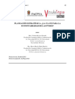 Planeacion Estrategica La Clave para La Sustentabilidad de Las Pymes P62-78 PDF