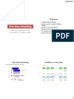 Definitions: Flow Shop Scheduling