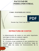 ICv SEMANA 03 ESTRUCTURA DE COSTOS