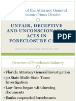 Florida Attorney General Fraudclosure Report - Unfair, Deceptive and Unconscionable Acts in Foreclosure Cases