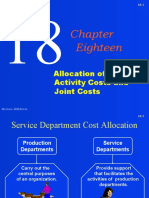 Eighteen: Allocation of Support Activity Costs and Joint Costs