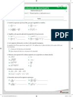 Matemáticas 9 Evaluación de Desempeño 2