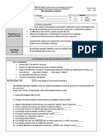 Plan Semanal de ActividadesBiología