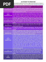 Understanding the 8 Stages of Genocide | PDF | Genocides | Human Rights