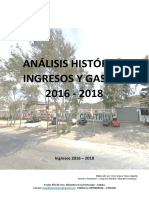 Análisis Histórico Ingresos Gastos 2016 Al 2018