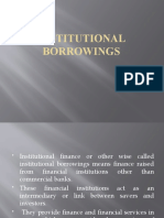 Institutional Borrowings