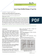 Study of Radiation Patterns Using Modified Design of Yagi-Uda Antenna