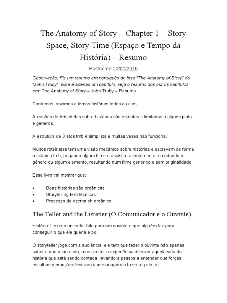 The Anatomy of Story | PDF | Herói | Amor