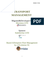 Transport Management: Migrated&Developed by