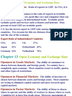 Measure of Openness:: Export Ratio of Industrialized Countries