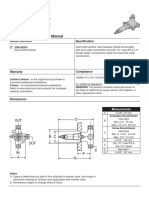 Dual Outlet Diverter 2Div-Body: Operation & Maintenance Manual