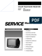 Color Television Receiver: Chassis: S15A Model: CK14H1VR5S/NWT CK2166VR5S/AWT