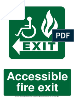 Accessible Fire Exit Fire Evacuation Sign PDF