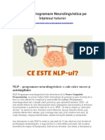 NLP - Programare Neurolingvistica Pe Înțelesul Tuturor