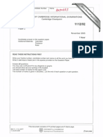 2005 Mark Scheme for Maths