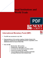 International Institutions and World Trade