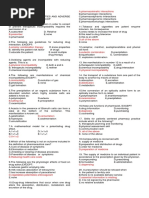 Dispensing, Incompatibilities and Adverse Drug Reactions Answer Key - RED PA