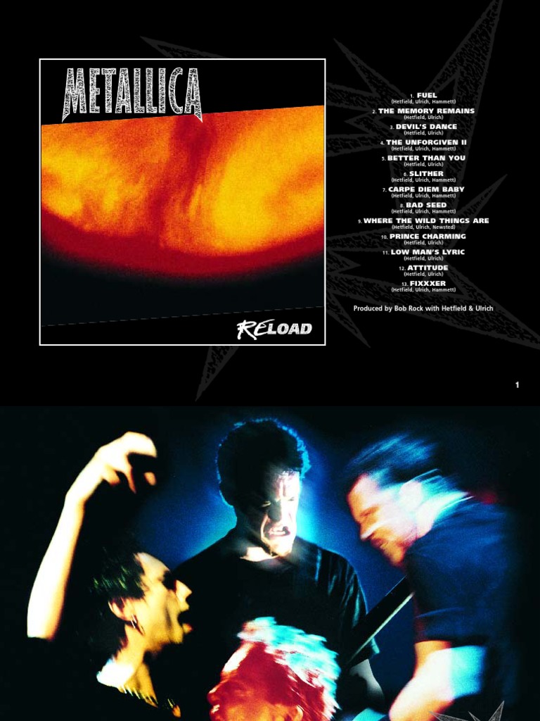 Metallica Digital Booklet Reload Pdf Recorded Music Albums