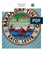 Barangay Tinago Office of The Punong Barangay Barangay Certification Solo Parenthood